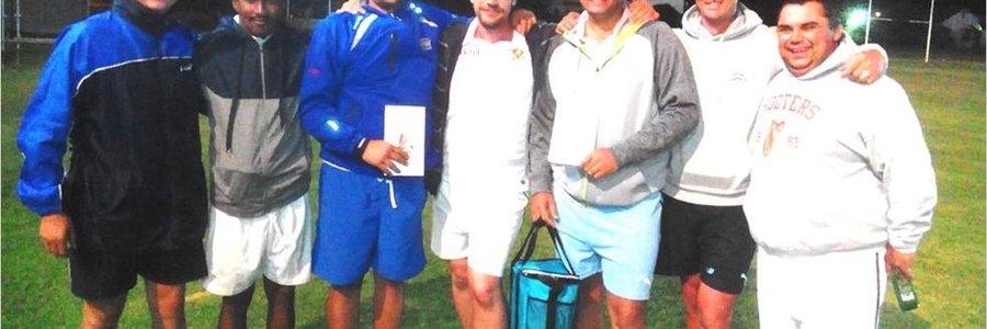 Vlnr: Johathan Doyl, Melvin Tobias, AndrÃ© Hage, Hannes Grobler, Drihan Kriel, Corrie Avenant en Juan Havenga.